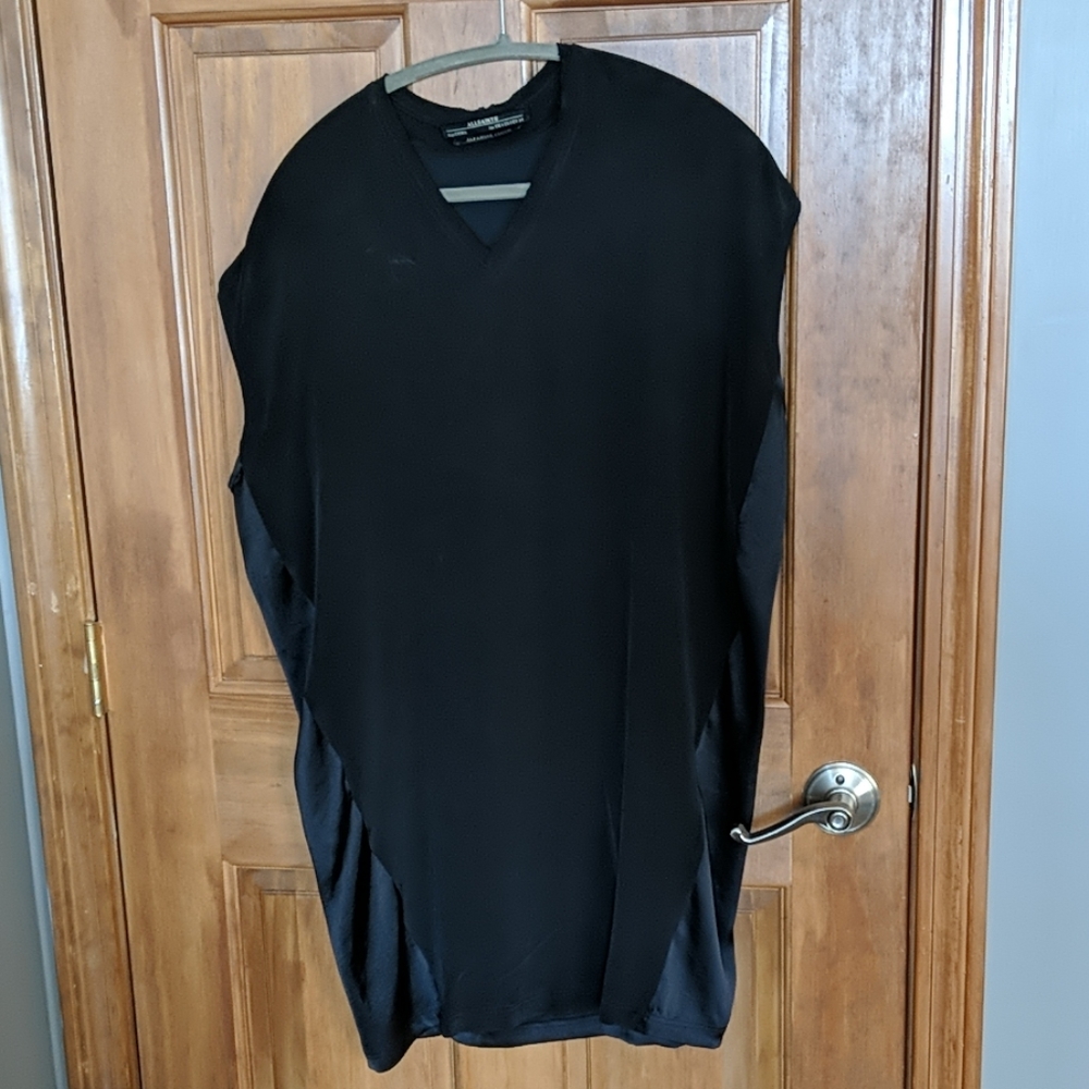 All Saints black silk dress size US 2